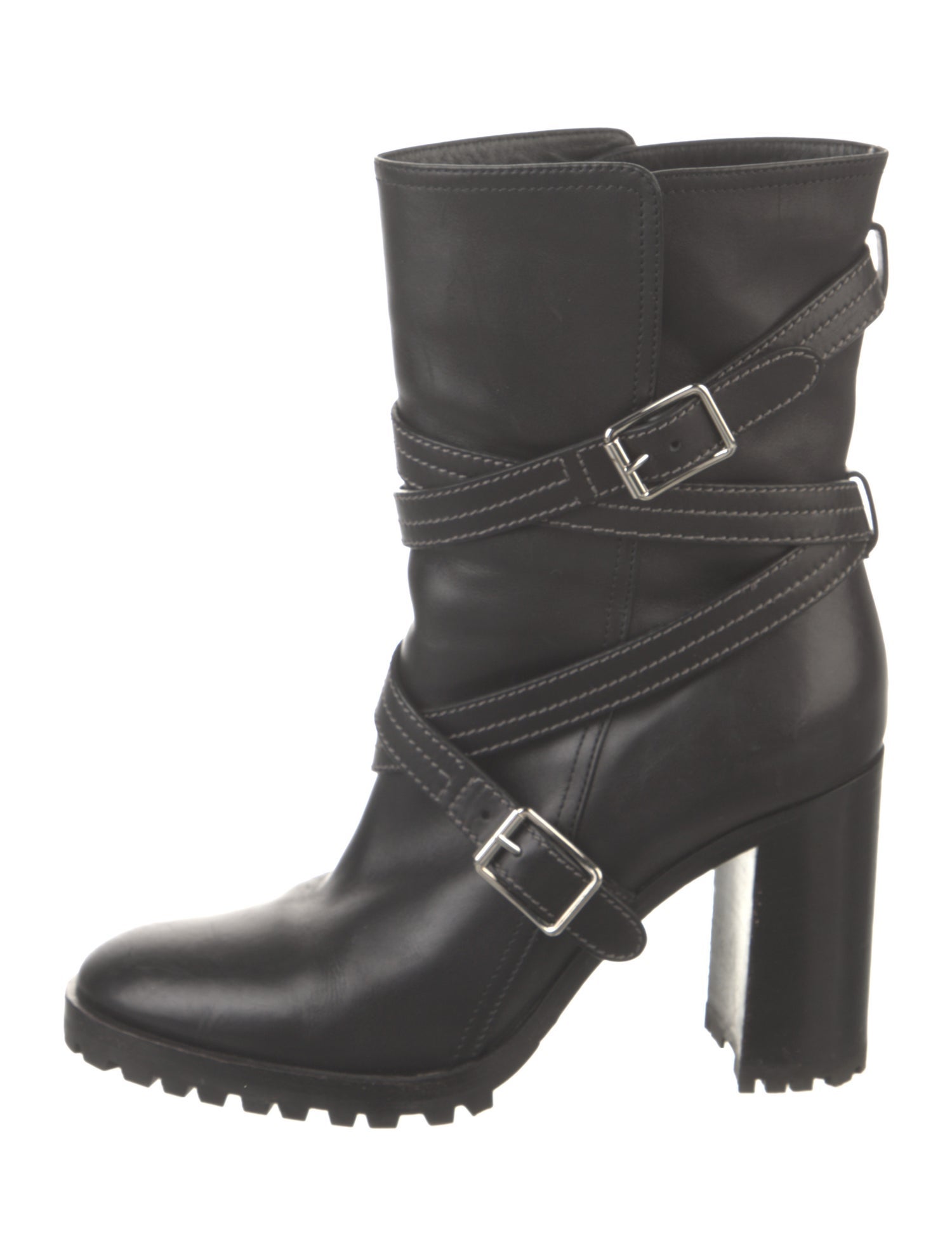 Gianvito Rossi Leather Moto Boots