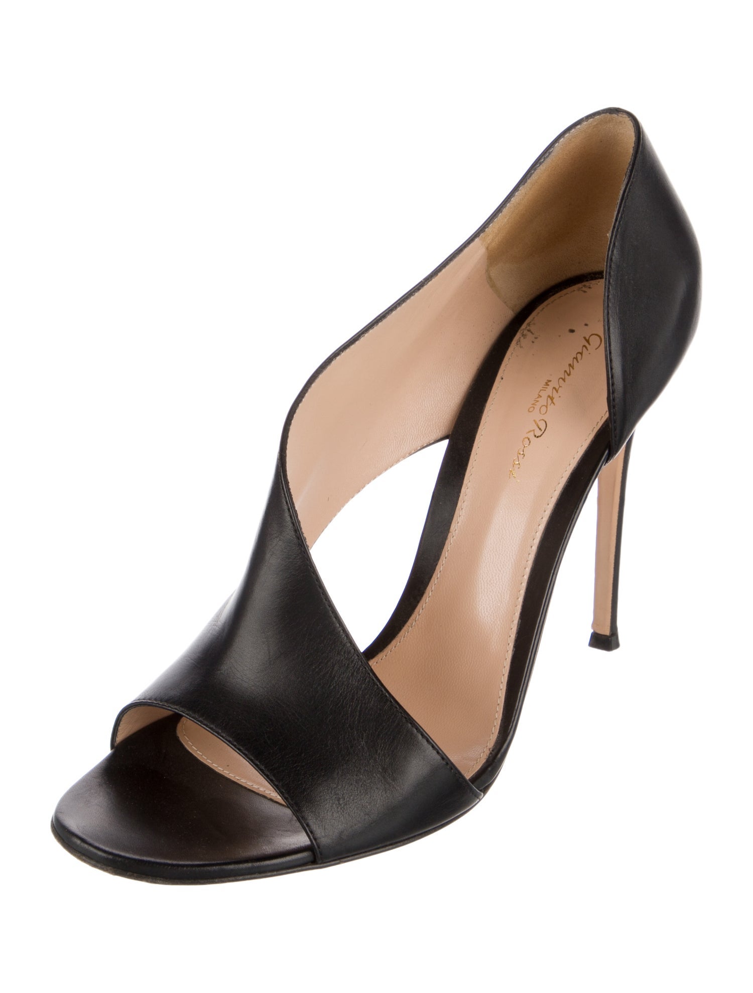 Gianvito Rossi Leather Slingback Sandals