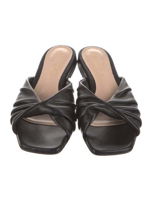 Gianvito Rossi Leather Slides