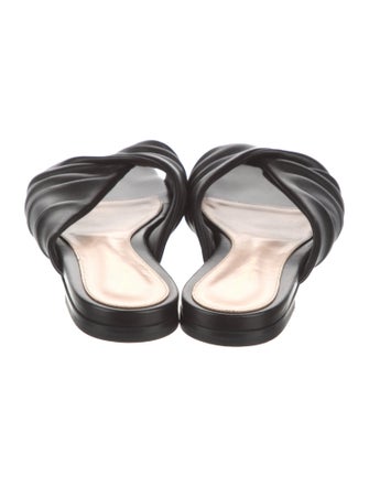 Gianvito Rossi Leather Slides