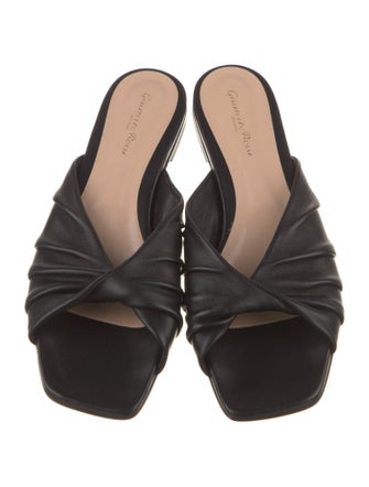 Gianvito Rossi Leather Slides