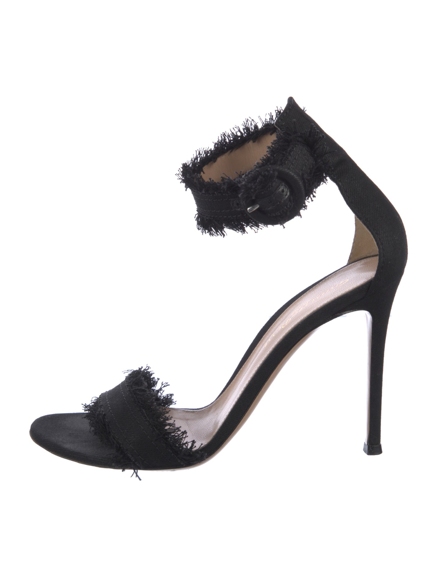 Gianvito Rossi Raw-Edge Trim Sandals