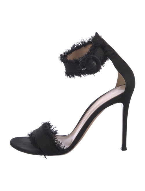 Gianvito Rossi Raw-Edge Trim Sandals