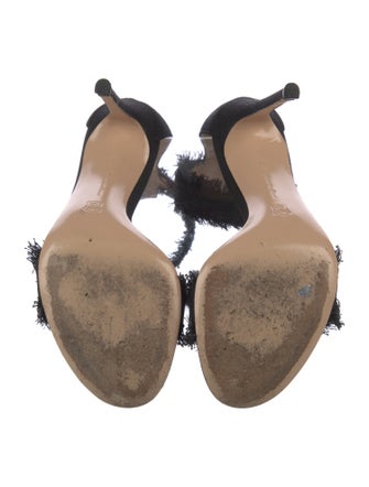 Gianvito Rossi Raw-Edge Trim Sandals