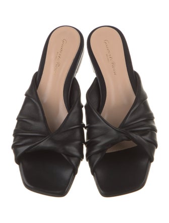Gianvito Rossi Leather Slides