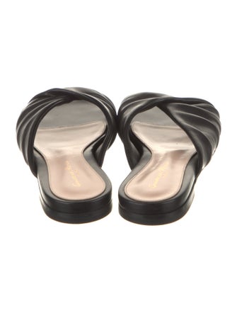 Gianvito Rossi Leather Slides