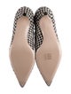 Gianvito Rossi Ponyhair Houndstooth Print Sock Boots