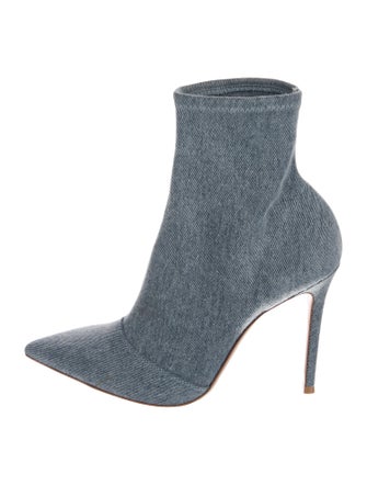 Gianvito Rossi Denim Sock Boots