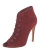 Gianvito Rossi Suede Lace-Up Boots