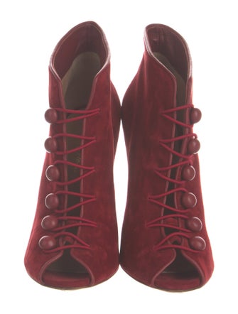 Gianvito Rossi Suede Lace-Up Boots