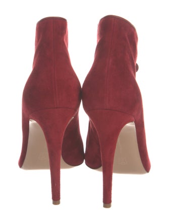 Gianvito Rossi Suede Lace-Up Boots