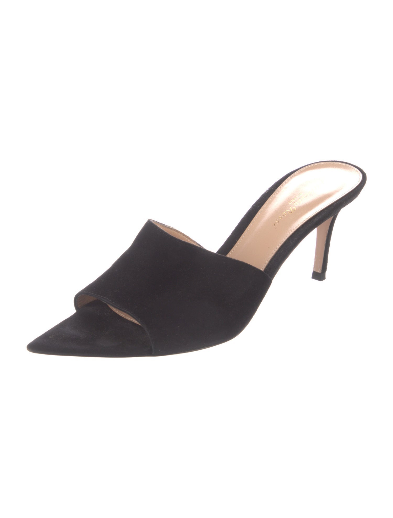 Gianvito Rossi Suede Slides