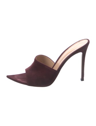 Gianvito Rossi Suede Slides