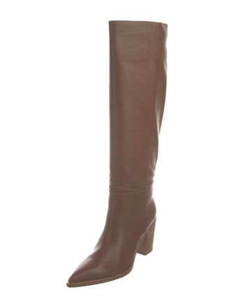 Gianvito Rossi Leather Riding Boots