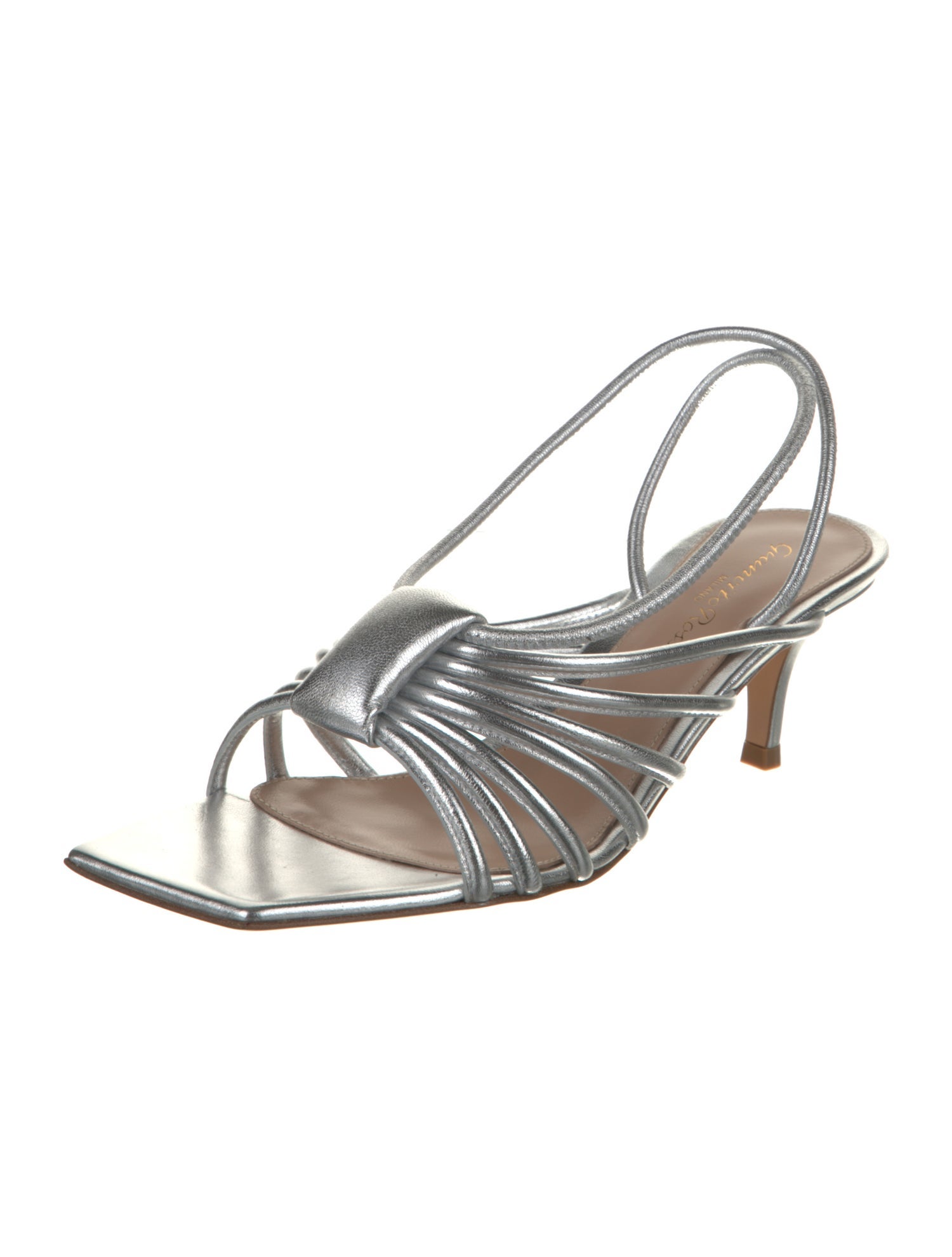 Gianvito Rossi Leather Slingback Sandals