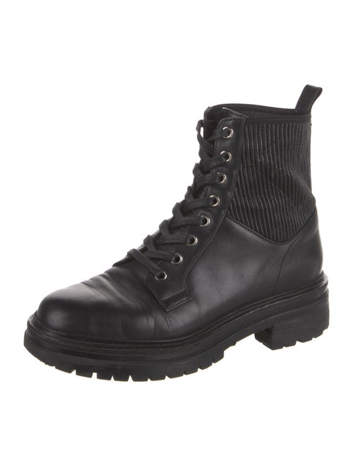 Gianvito Rossi Leather Combat Boots