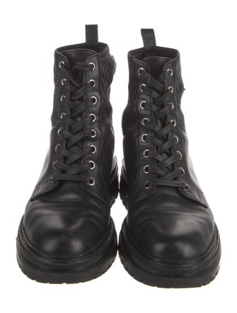 Gianvito Rossi Leather Combat Boots