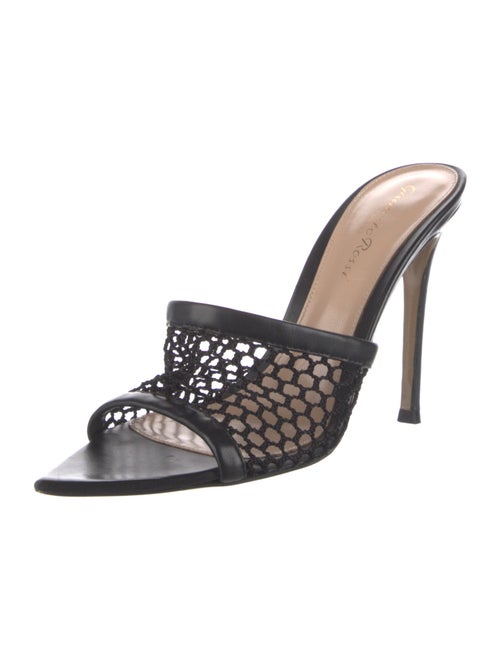 Gianvito Rossi Mesh Accents Slides