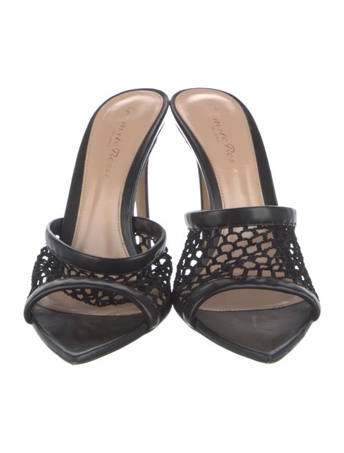 Gianvito Rossi Mesh Accents Slides