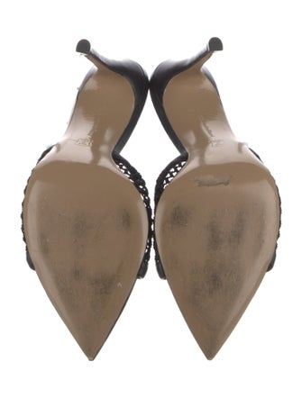 Gianvito Rossi Mesh Accents Slides