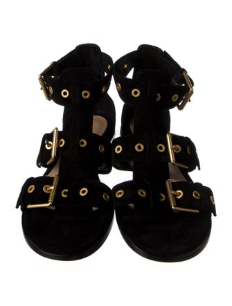 Gianvito Rossi Suede Gladiator Sandals