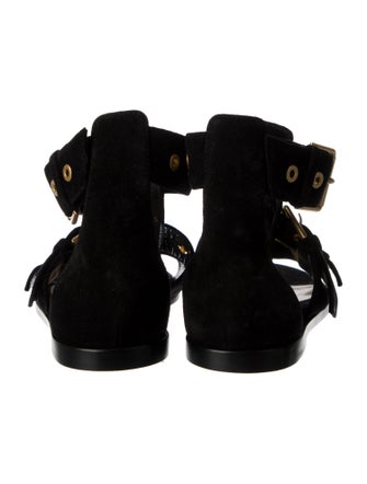 Gianvito Rossi Suede Gladiator Sandals