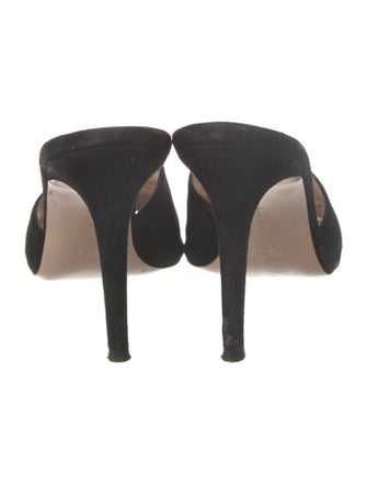 Gianvito Rossi Suede Slides