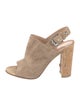 Gianvito Rossi Suede Slingback Sandals