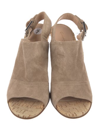 Gianvito Rossi Suede Slingback Sandals