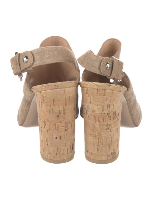 Gianvito Rossi Suede Slingback Sandals