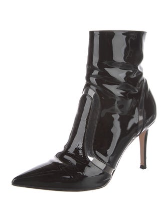 Gianvito Rossi Patent Leather Sock Boots