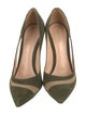 Gianvito Rossi Suede Mesh Accents Pumps