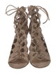 Gianvito Rossi Suede Gladiator Sandals