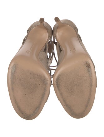 Gianvito Rossi Suede Gladiator Sandals