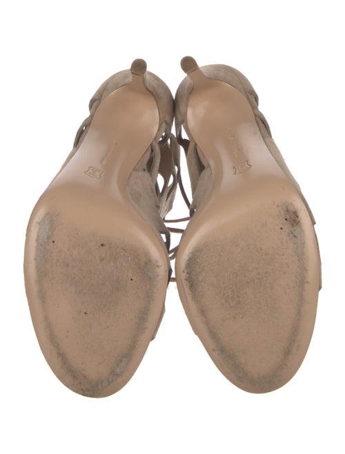 Gianvito Rossi Suede Gladiator Sandals