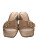 Gianvito Rossi Leather Slides