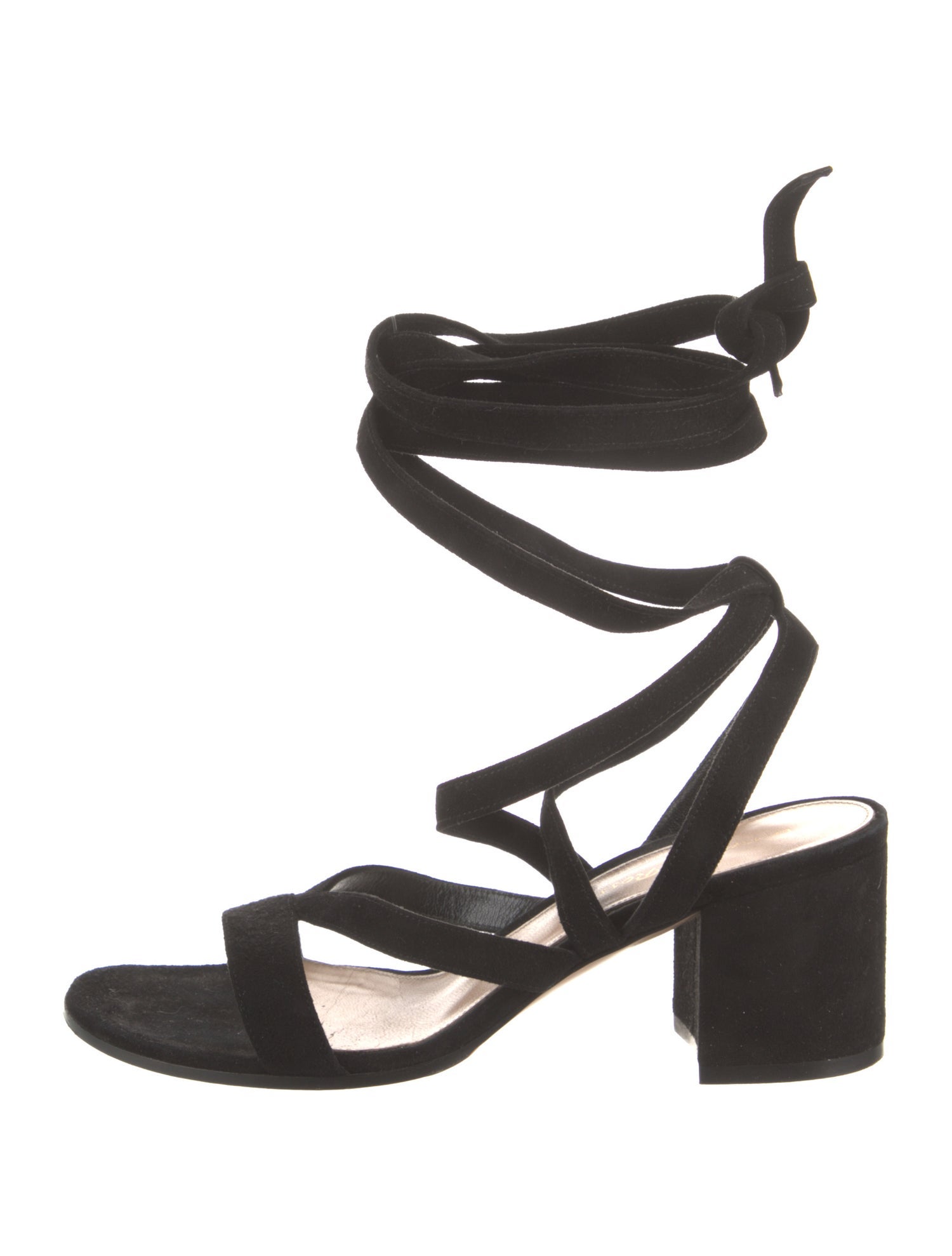 Gianvito Rossi Suede Cutout Accent Gladiator Sandals