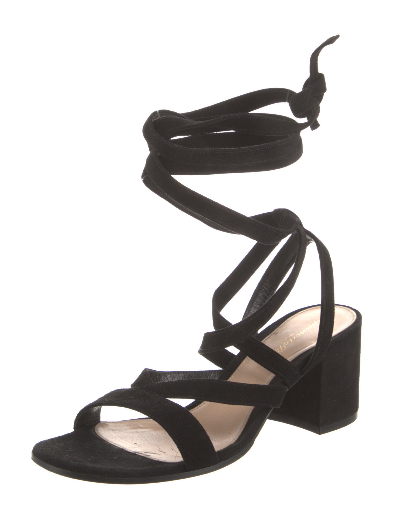Gianvito Rossi Suede Cutout Accent Gladiator Sandals