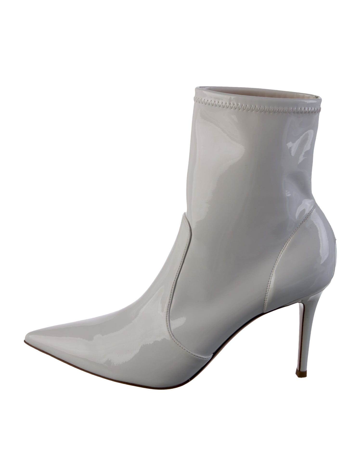 Gianvito Rossi Patent Leather Embroidered Accent Boots w/ Tags