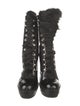 Gianvito Rossi Patent Leather Lace-Up Boots