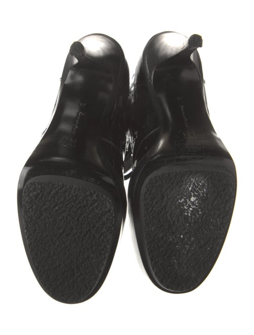 Gianvito Rossi Patent Leather Lace-Up Boots