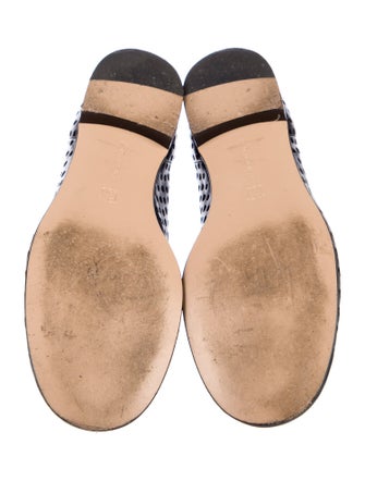 Gianvito Rossi Leather Cutout Accent Flats