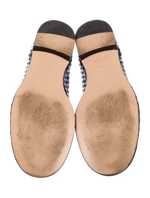 Gianvito Rossi Leather Cutout Accent Flats