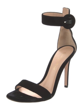 Gianvito Rossi Velvet Sandals
