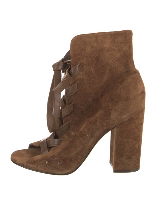 Gianvito Rossi Suede Lace-Up Boots