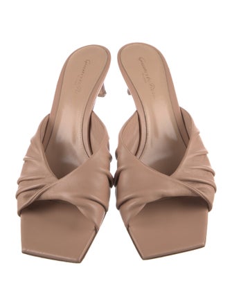 Gianvito Rossi Leather Slides
