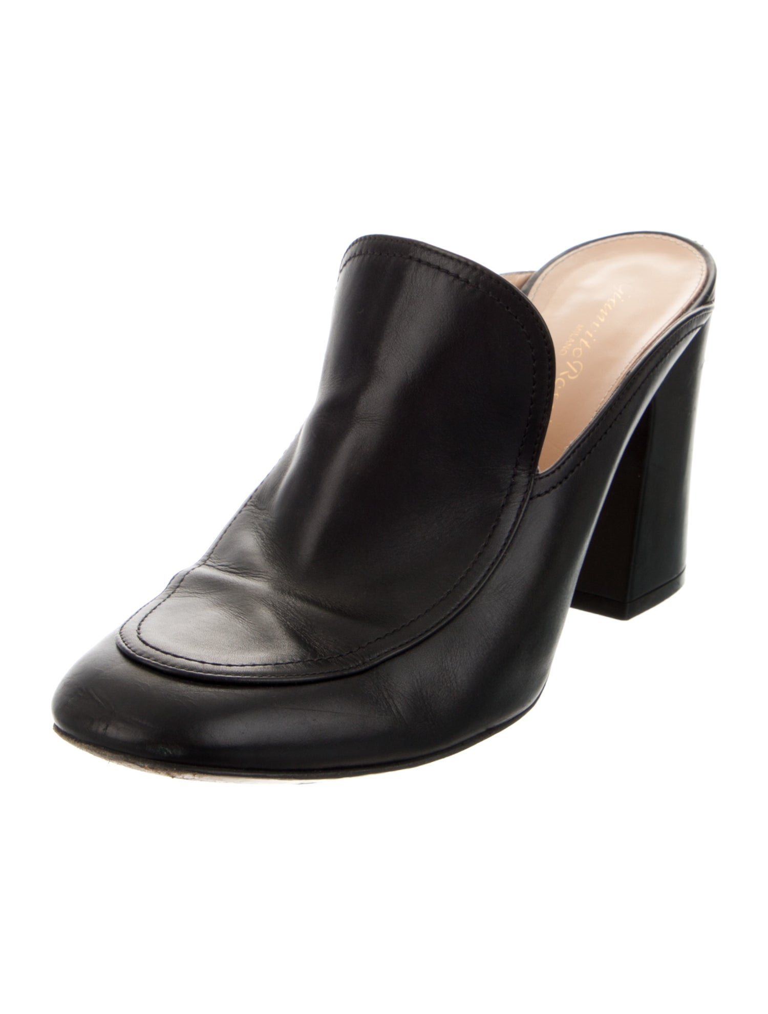 Gianvito Rossi Leather Mules