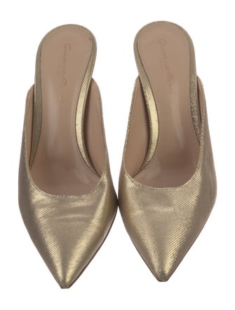 Gianvito Rossi Glitter Accents Mules