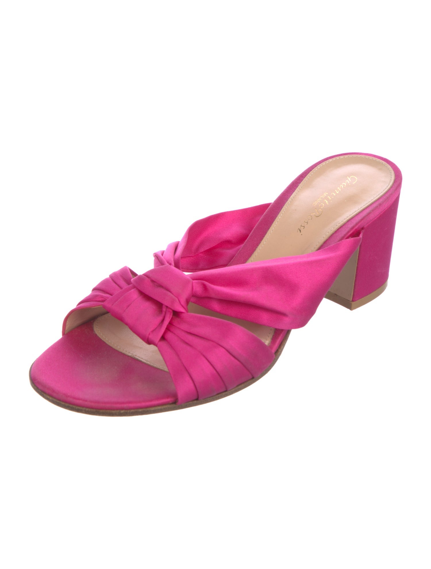 Gianvito Rossi Satin Slides