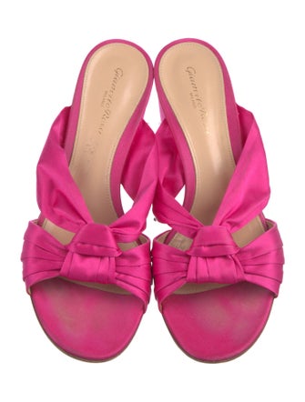 Gianvito Rossi Satin Slides